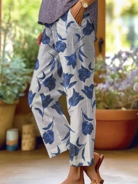 Isla | Vibrant Cropped Trousers - ginlerie 3