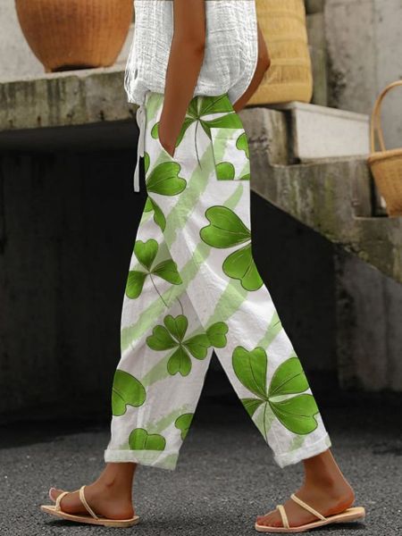 Isla | Vibrant Cropped Trousers - ginlerie 4
