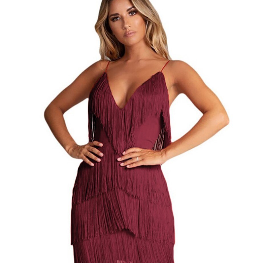 Kira | Fringed Mini Dress - ginlerie 5