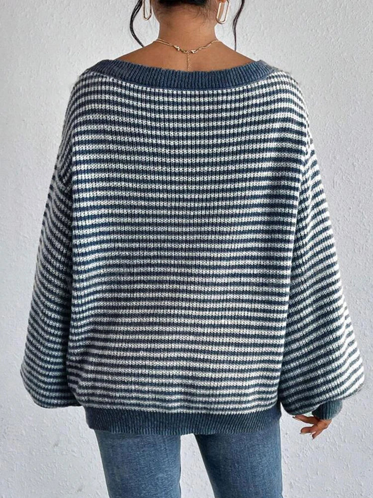 Lena | Oversized Knit Sweater - ginlerie 3