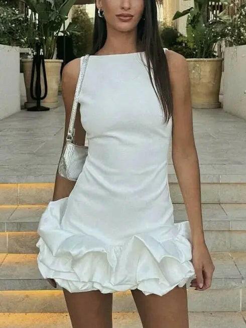 Lily | Ruffled Mini Dress - ginlerie 2