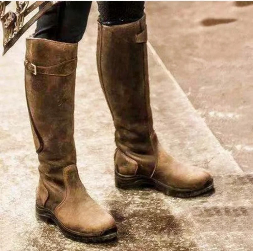 Luna | Black Knee High Boots - ginlerie 2