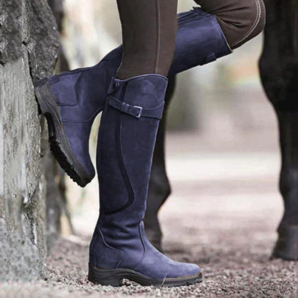 Luna | Black Knee High Boots - ginlerie 3