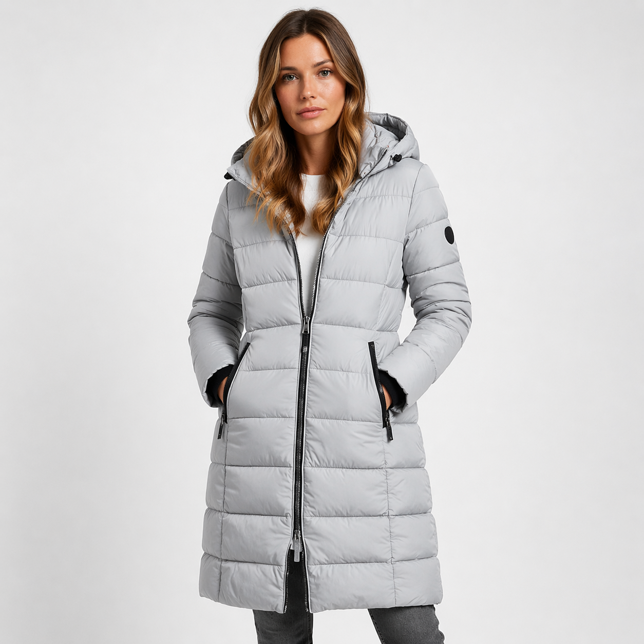 Luna | Black Puffer Jacket - ginlerie 1