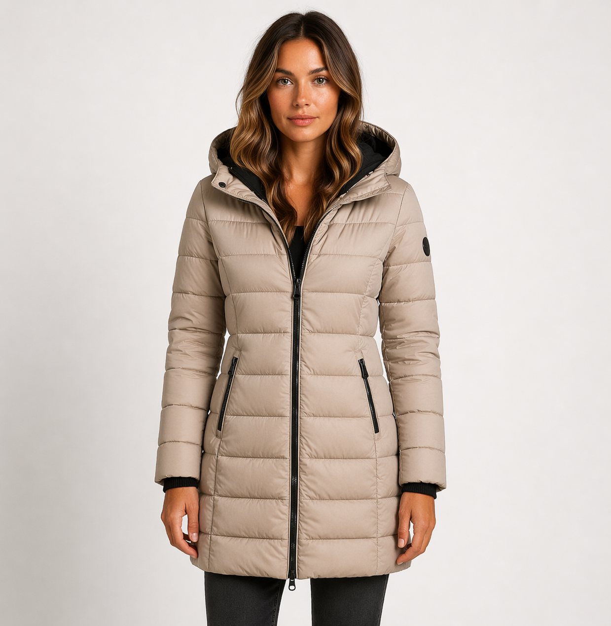 Luna | Black Puffer Jacket - ginlerie 2