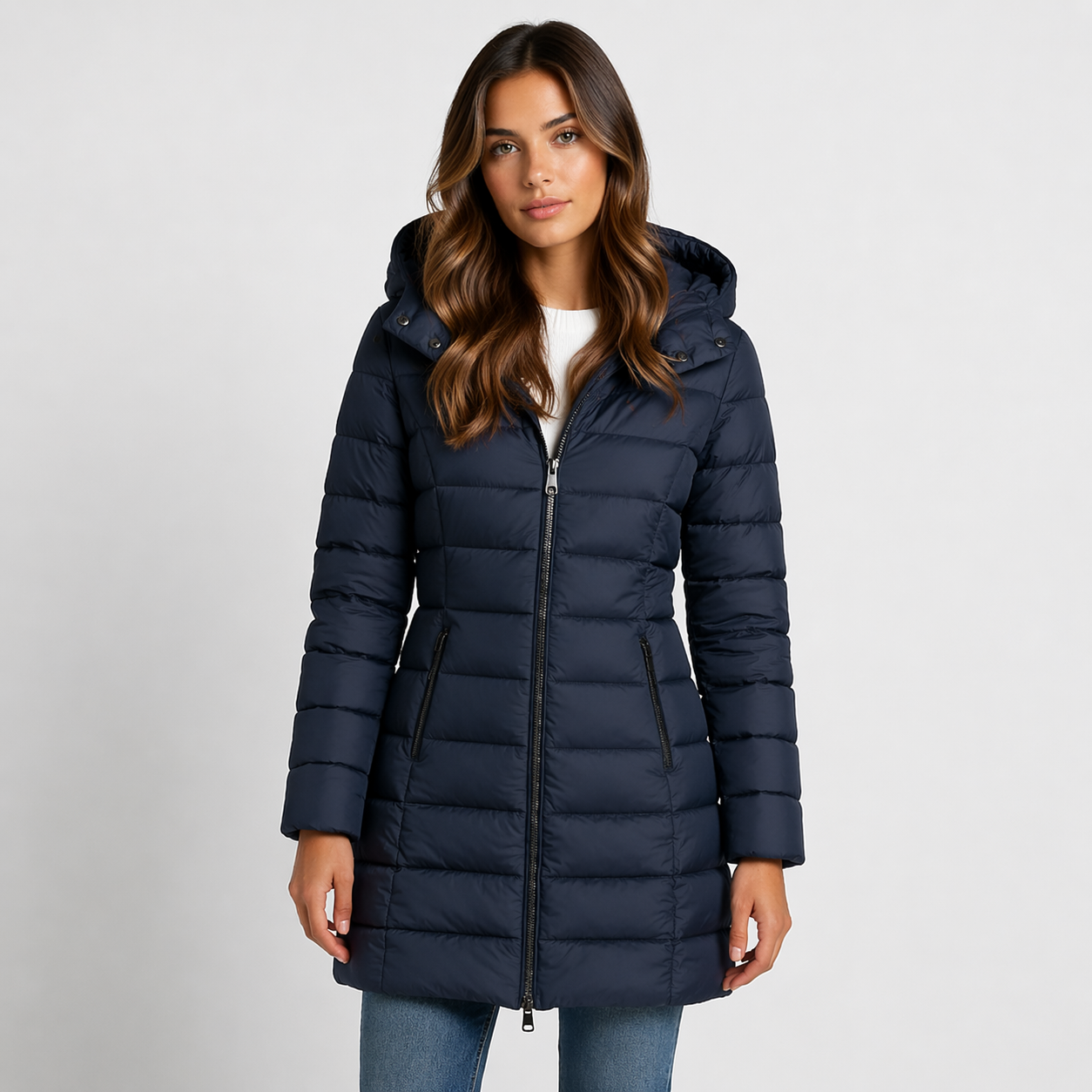 Luna | Black Puffer Jacket - ginlerie 3