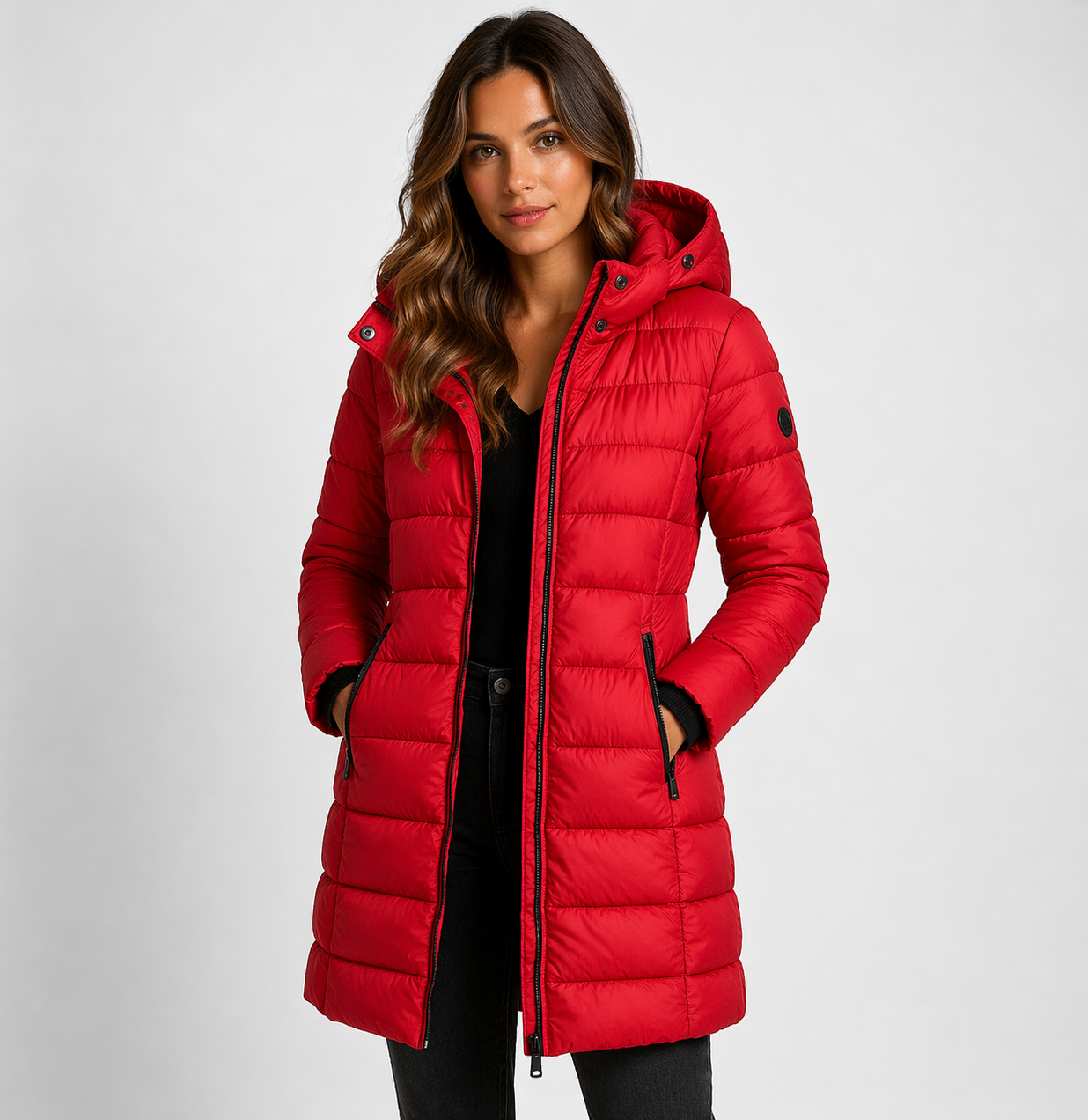 Luna | Black Puffer Jacket - ginlerie 4