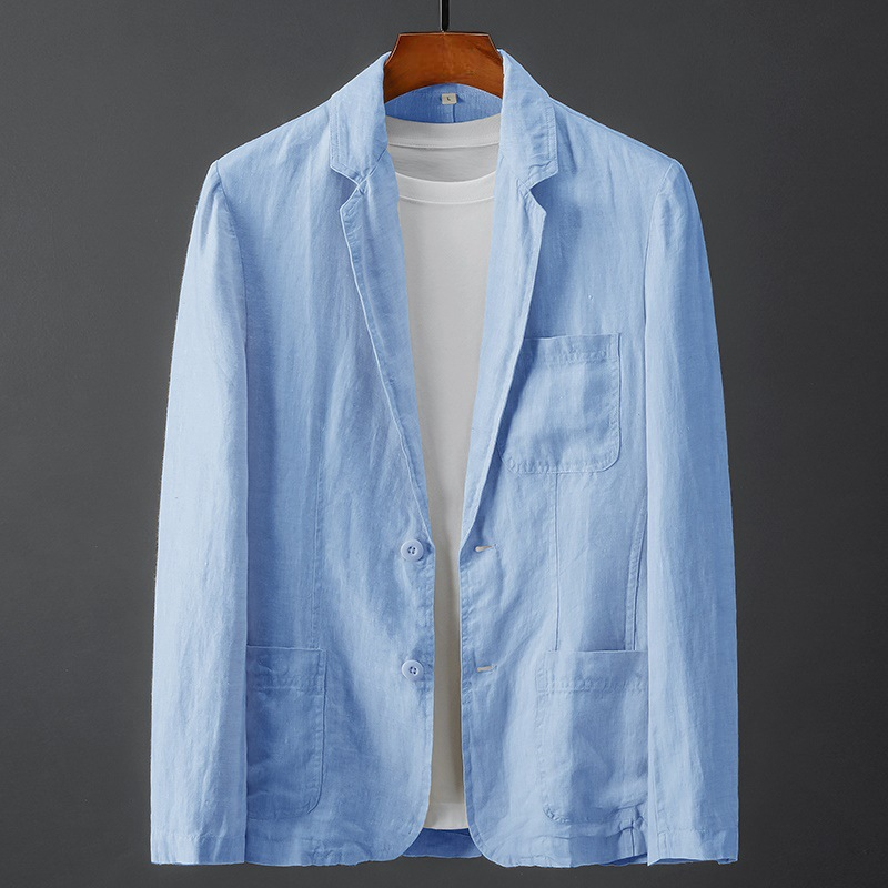 Luna | Casual Linen Blazer - ginlerie 0