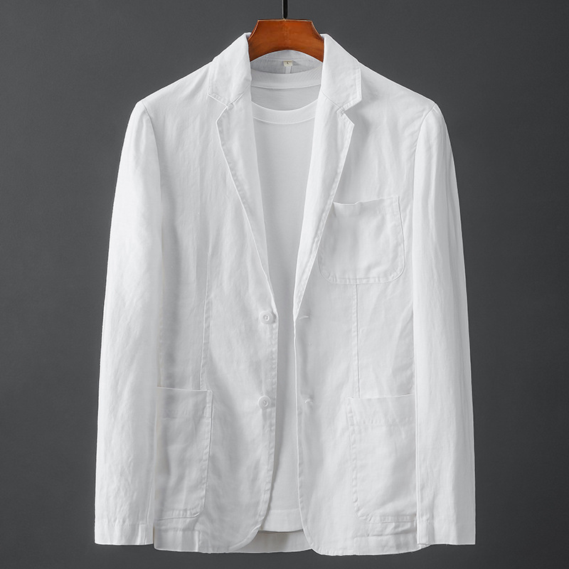 Luna | Casual Linen Blazer - ginlerie 1
