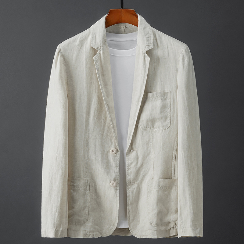 Luna | Casual Linen Blazer - ginlerie 3