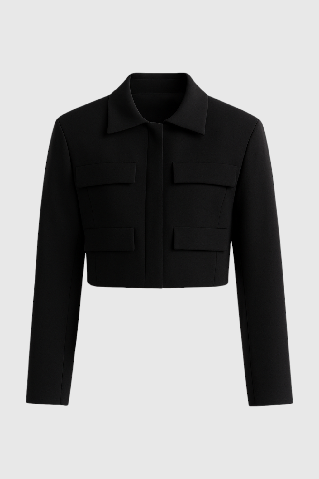 Luna | Cropped Button Jacket - ginlerie 0