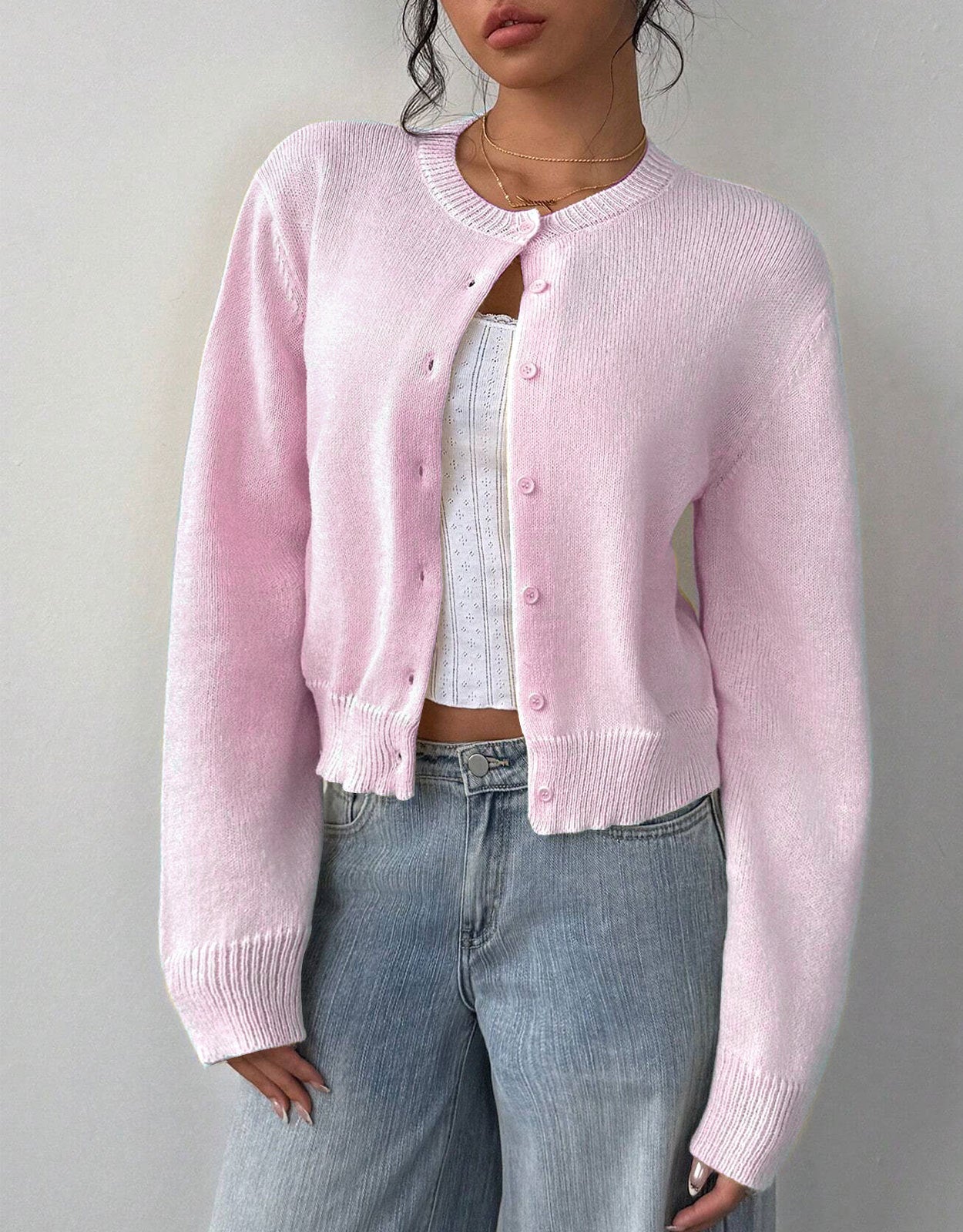 Luna | Cropped Cardigan Sweater - ginlerie 6