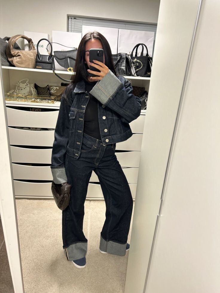 Luna | Cropped Jacket Pants Set - ginlerie 5