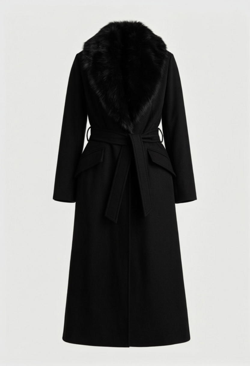 Luna | Elegant Black Coat - ginlerie 0