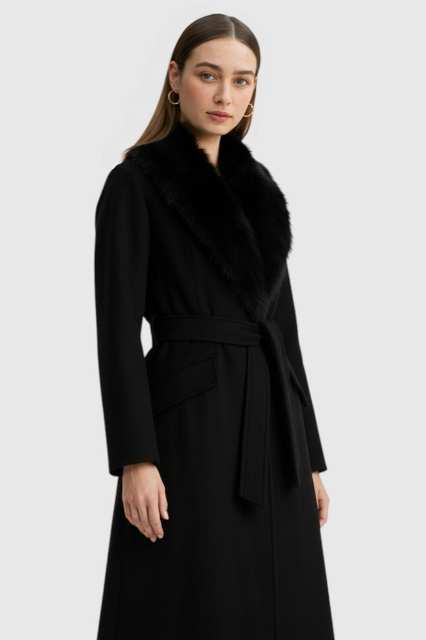 Luna | Elegant Black Coat - ginlerie 1
