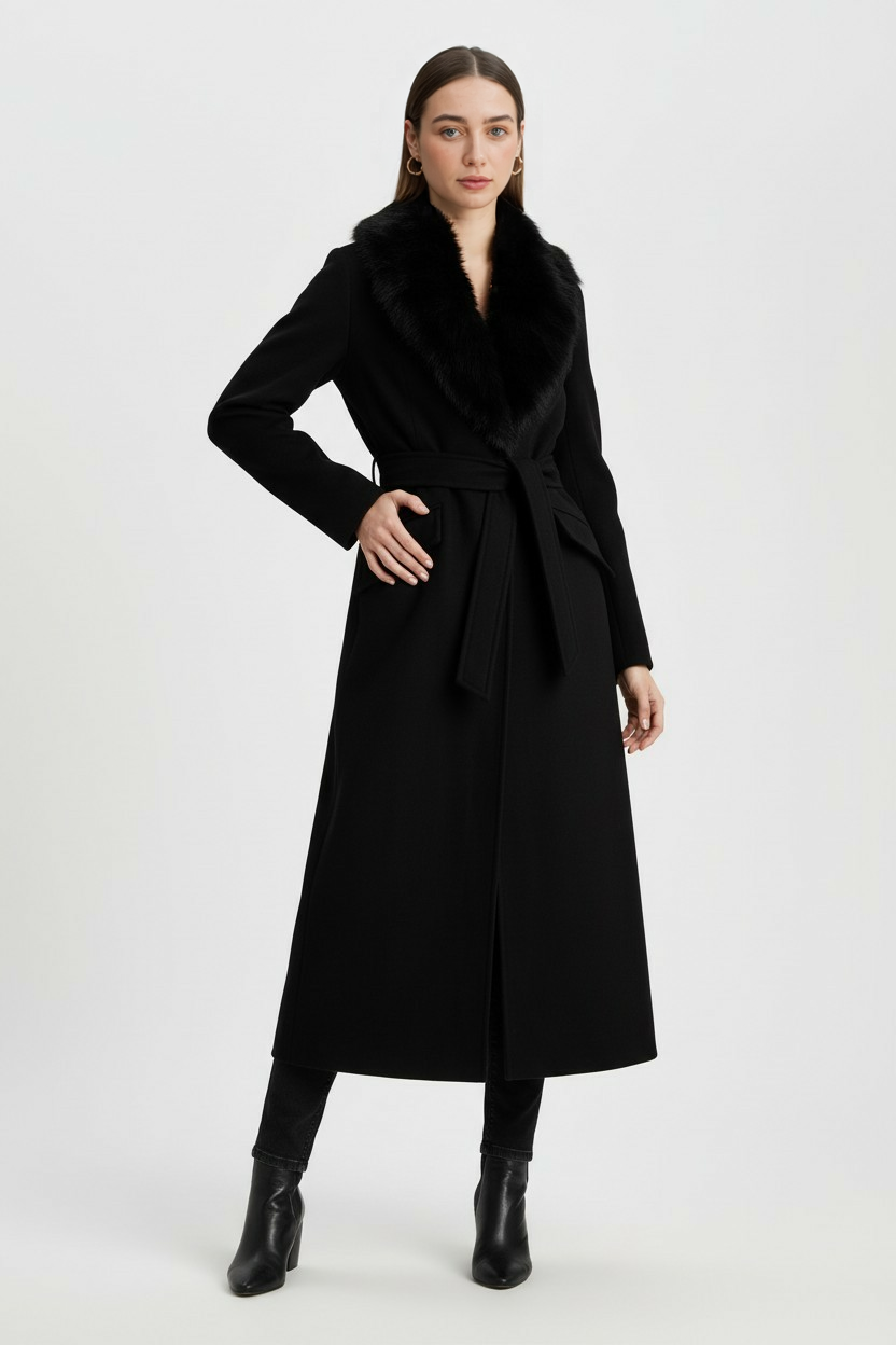Luna | Elegant Black Coat - ginlerie 2