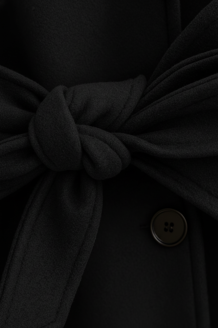 Luna | Elegant Black Coat - ginlerie 4