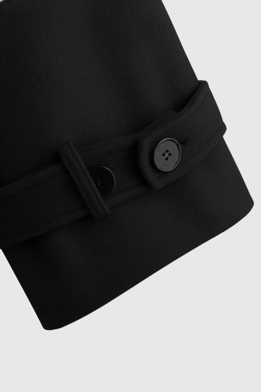 Luna | Elegant Black Coat - ginlerie 7