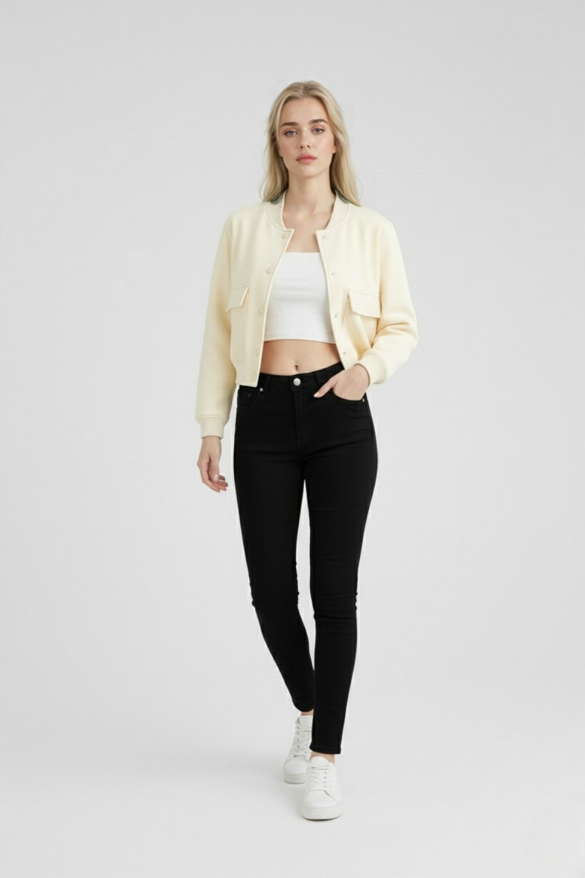 Luna | Elegant Bomber Jacket - ginlerie 2