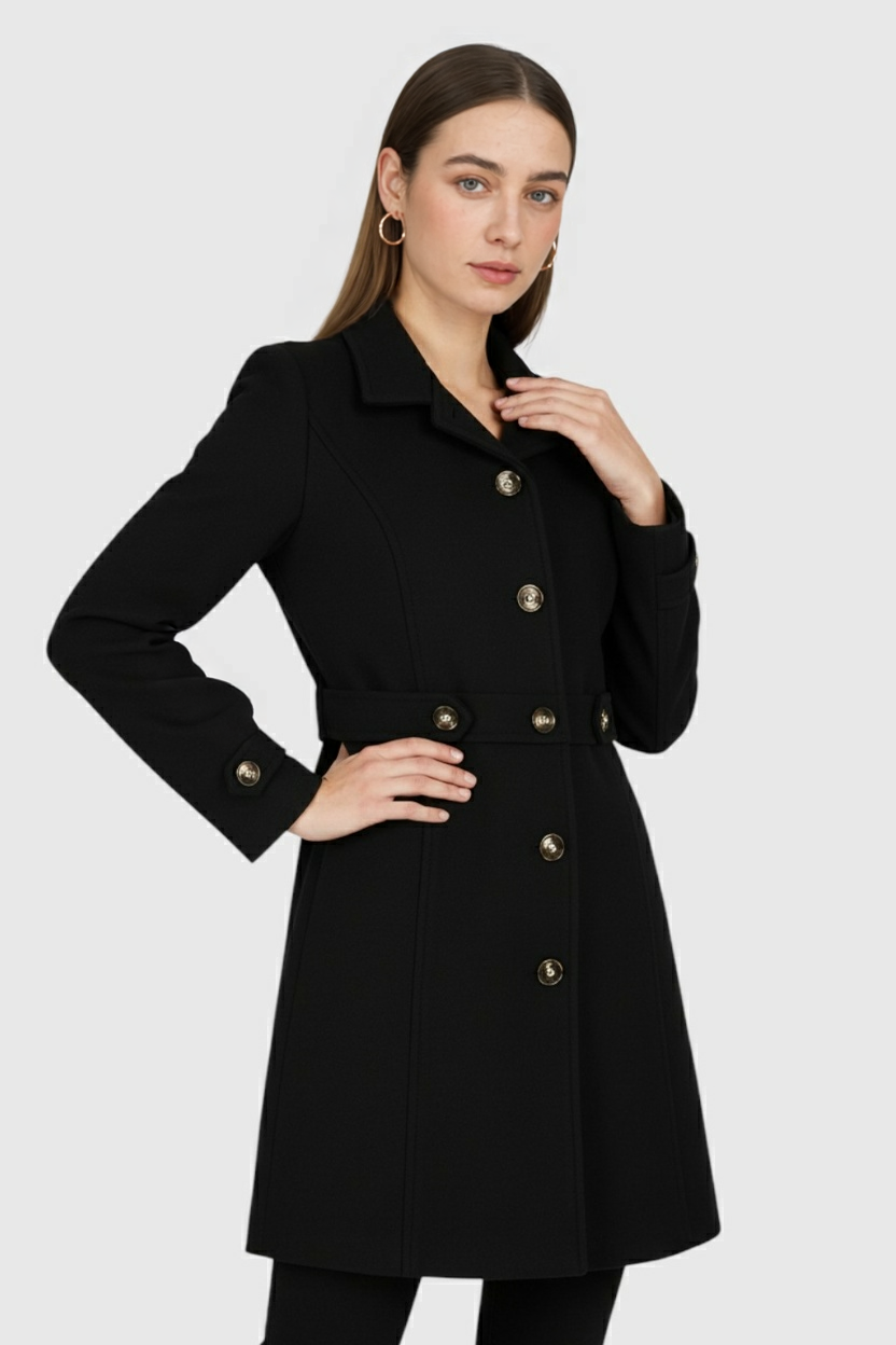 Luna | Elegant Mid-Length Winter Coat - ginlerie 1