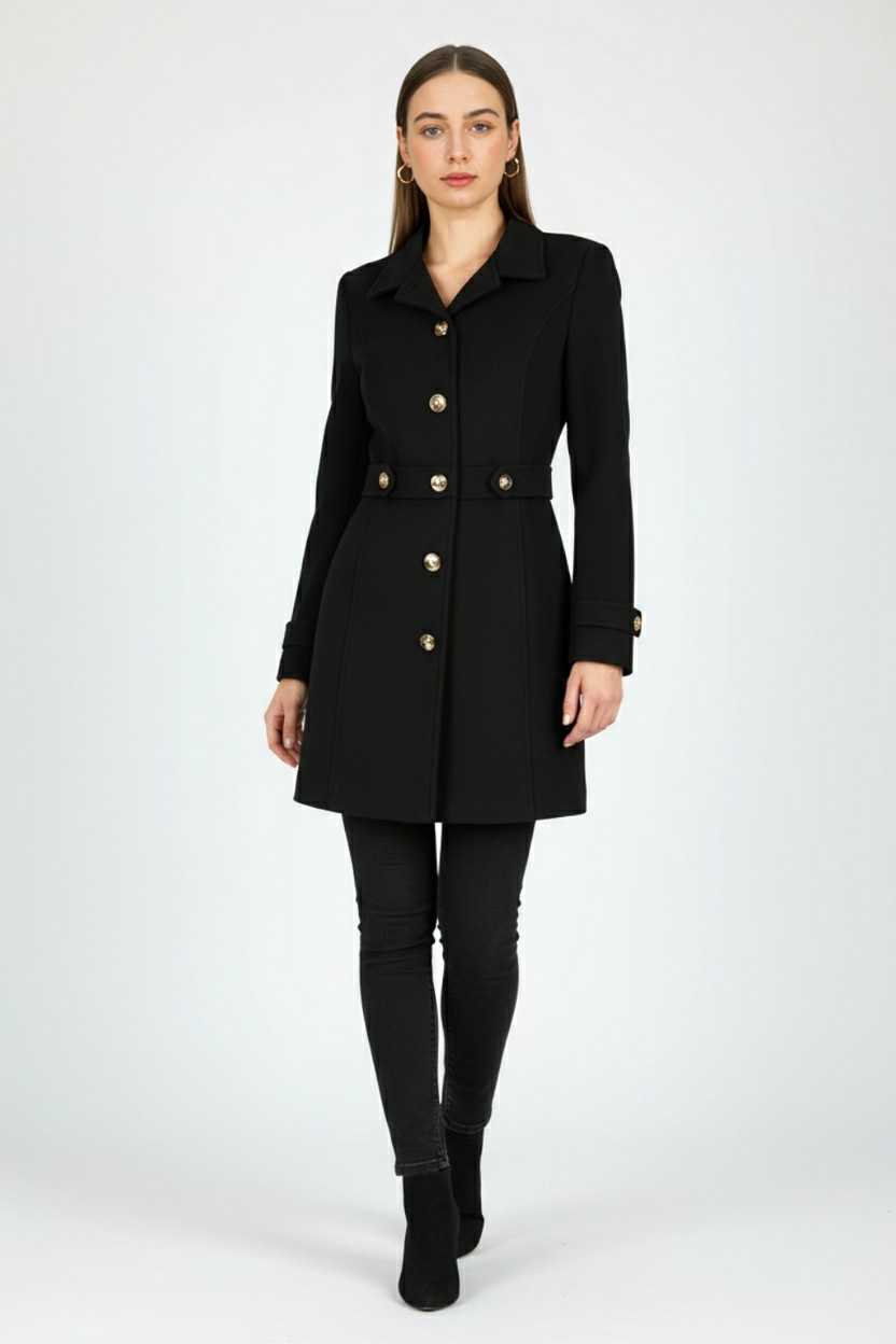 Luna | Elegant Mid-Length Winter Coat - ginlerie 2