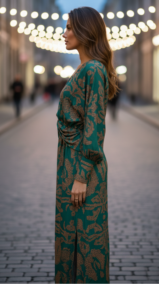 Luna | Elegant Wedding Guest Dress - ginlerie 4