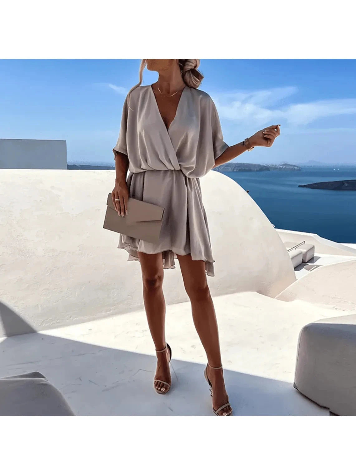 Luna | Flowing Midi Dress for Summer - ginlerie 4