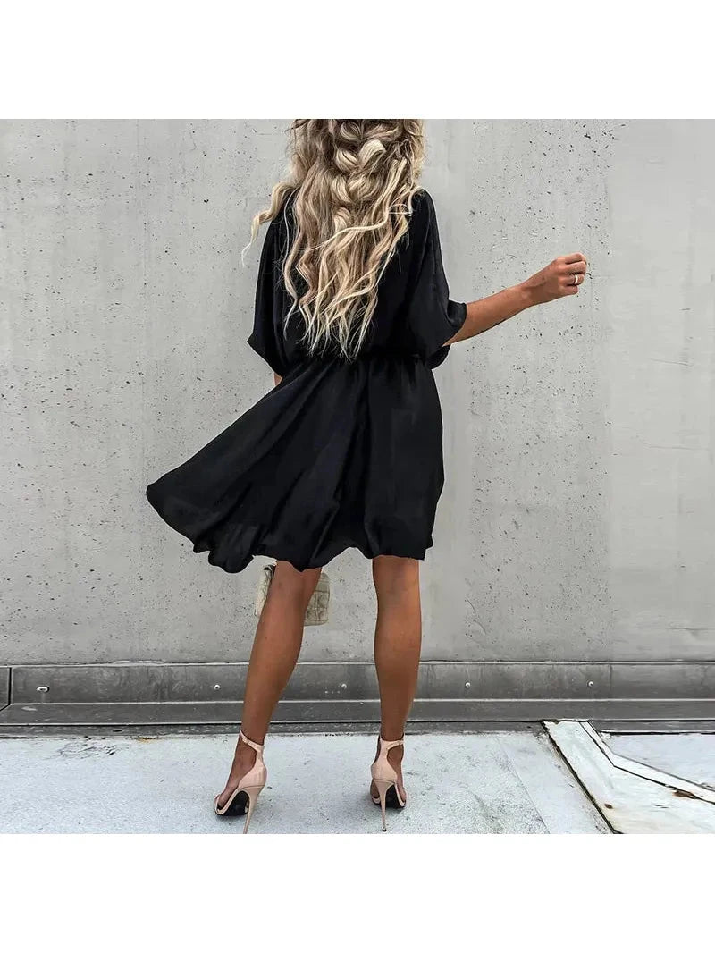 Luna | Flowing Midi Dress for Summer - ginlerie 8