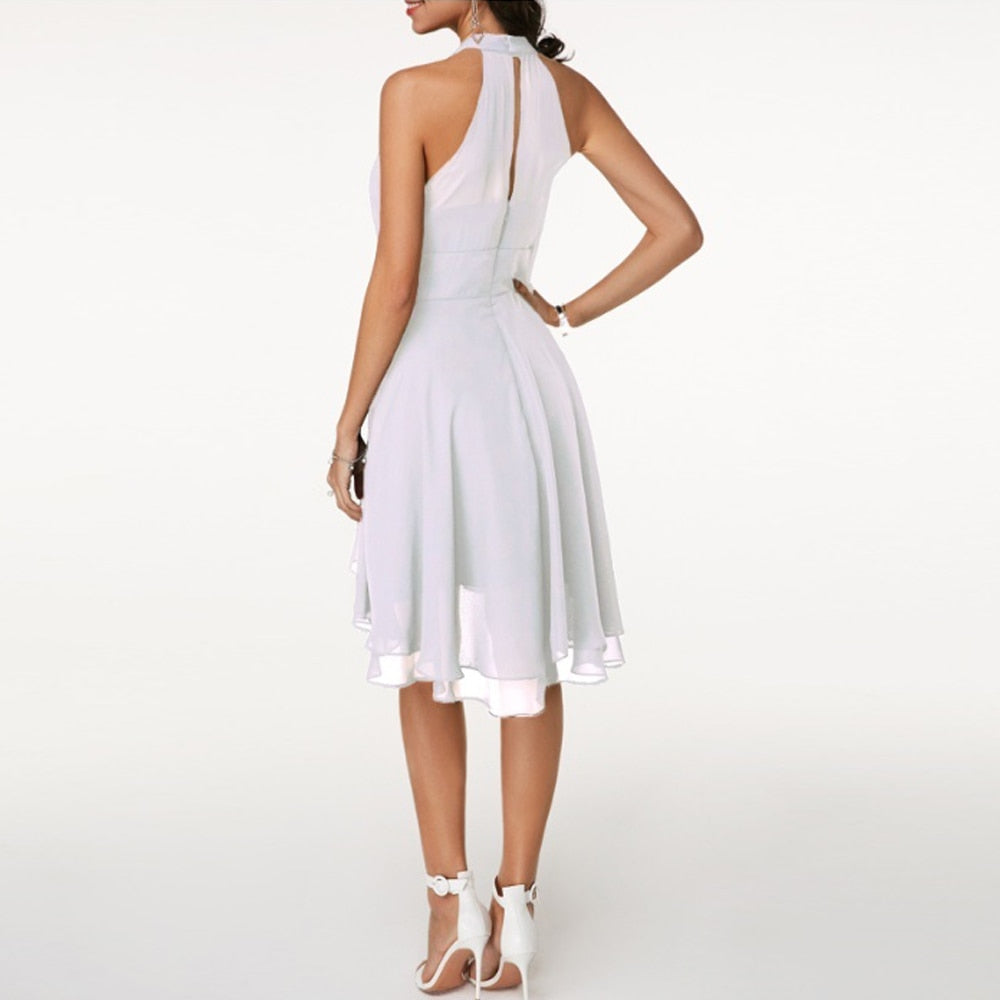 Luna | Halter Neck Dress - ginlerie 2
