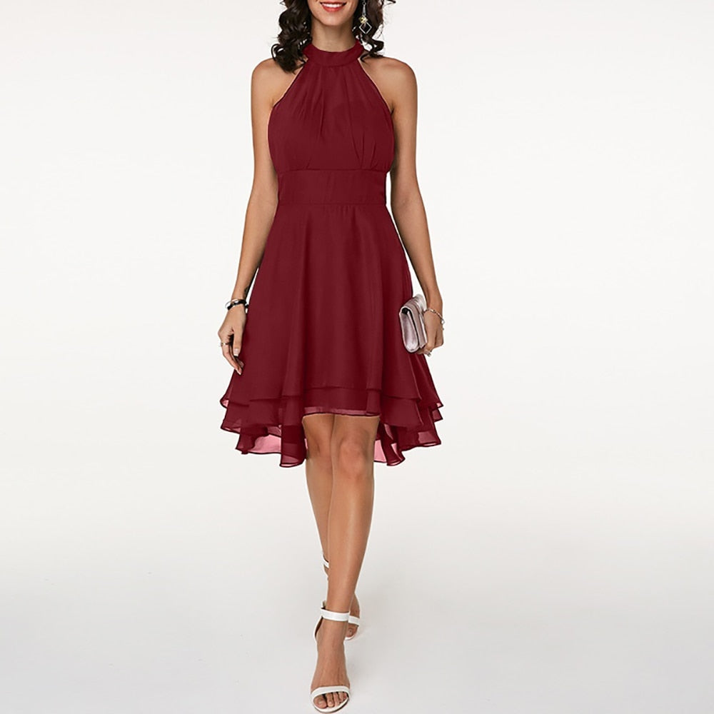 Luna | Halter Neck Dress - ginlerie 6