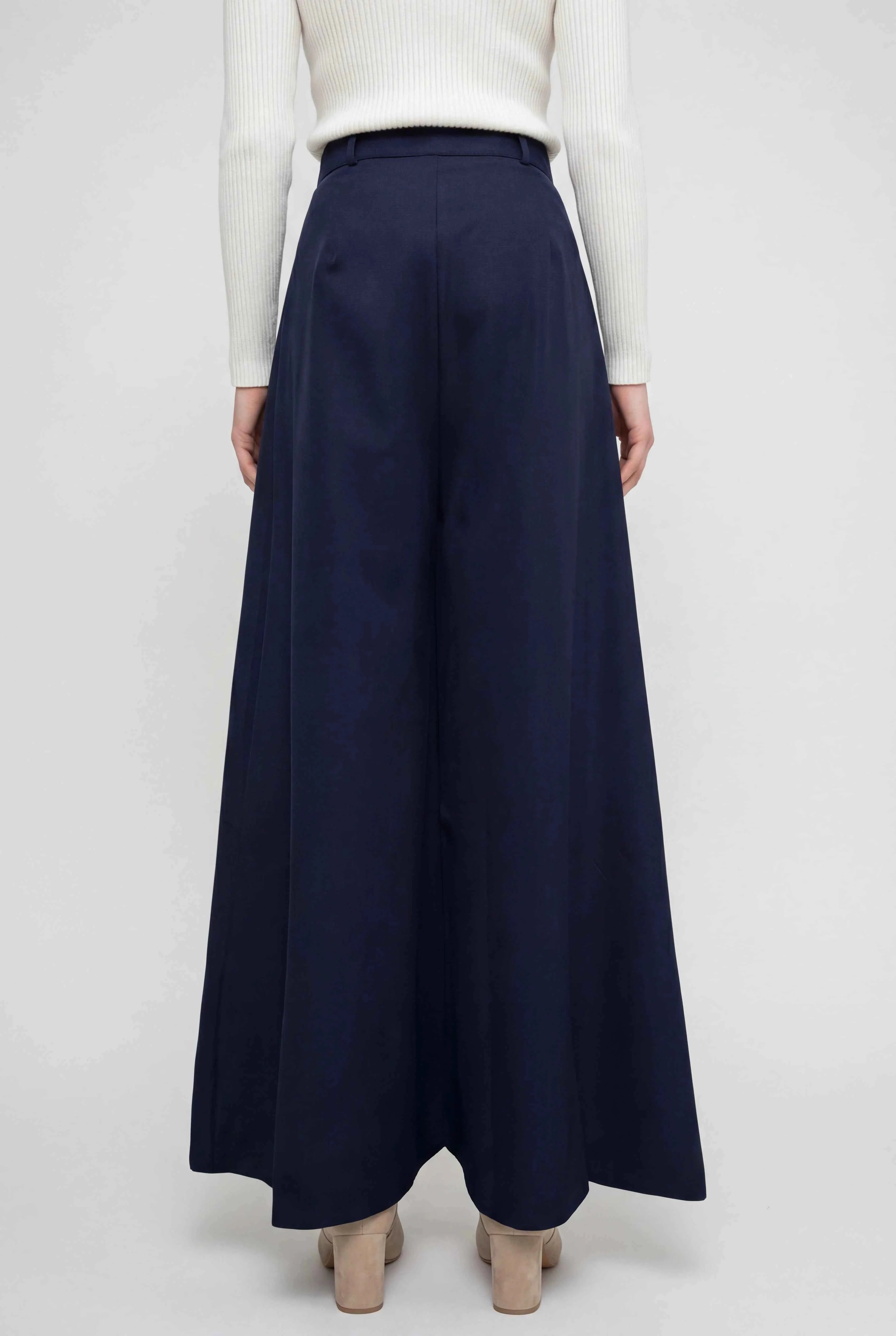 Luna | High-Waisted Wide Leg Pants - ginlerie 2