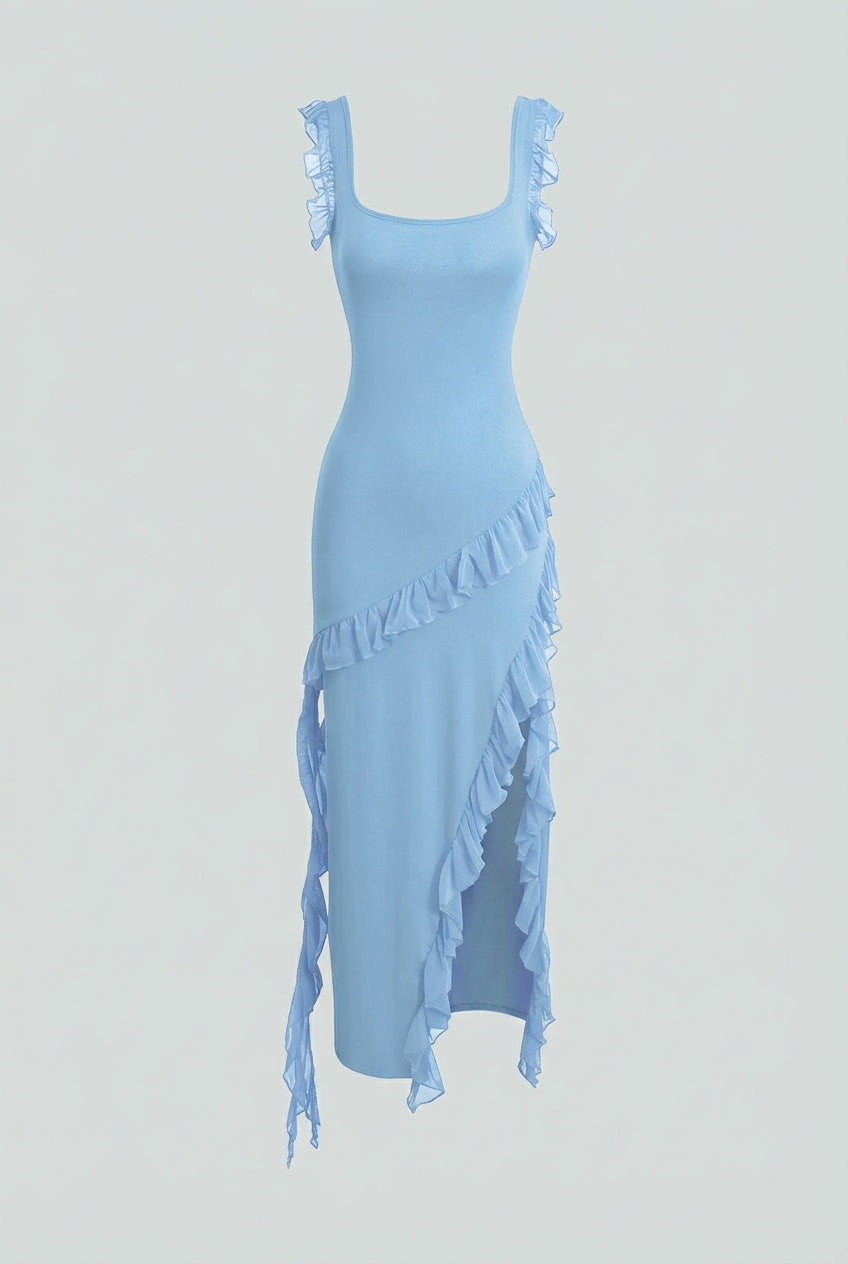 Luna | High Slit Evening Dress - ginlerie 0