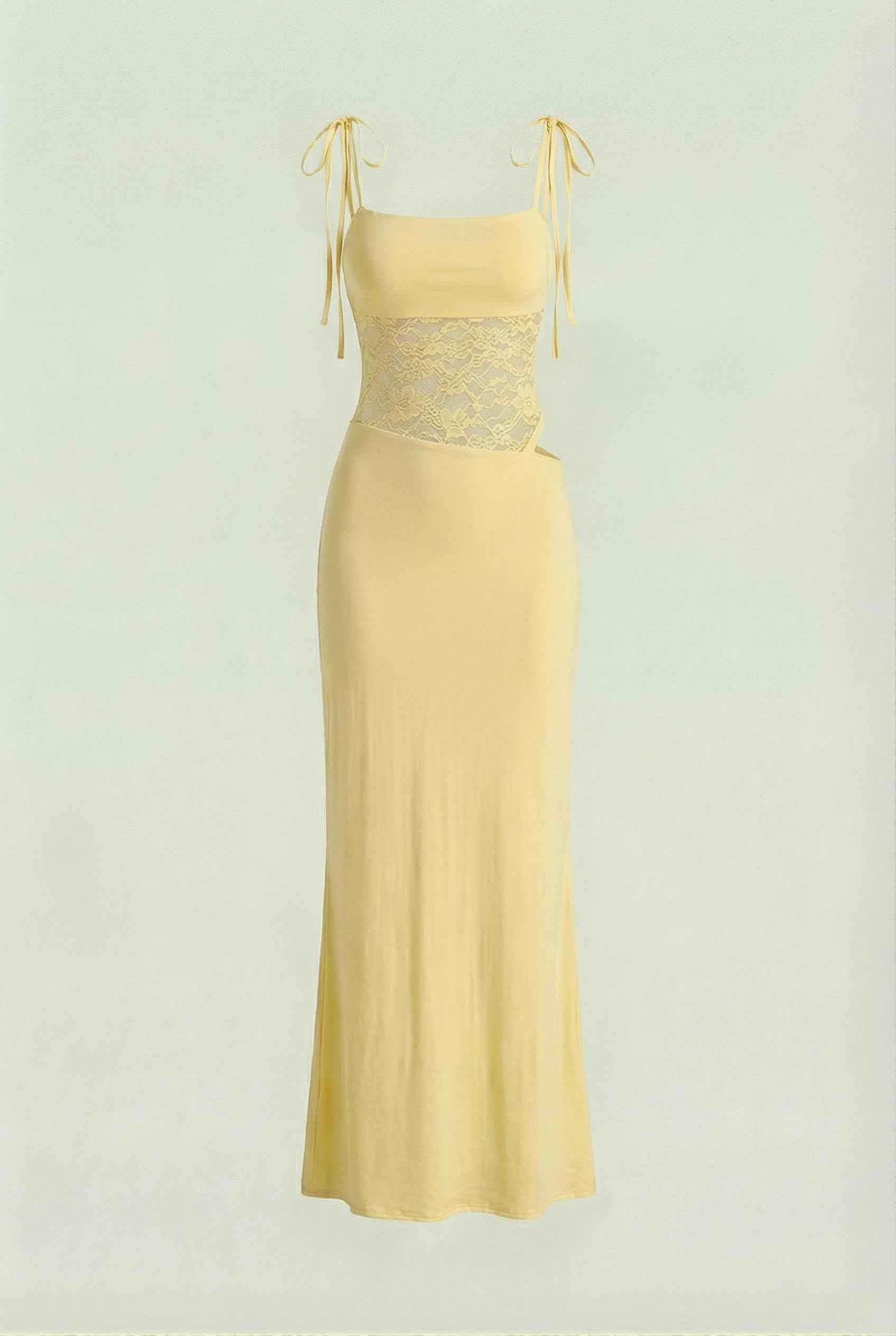 Luna | Lace Maxi Dress - ginlerie 0