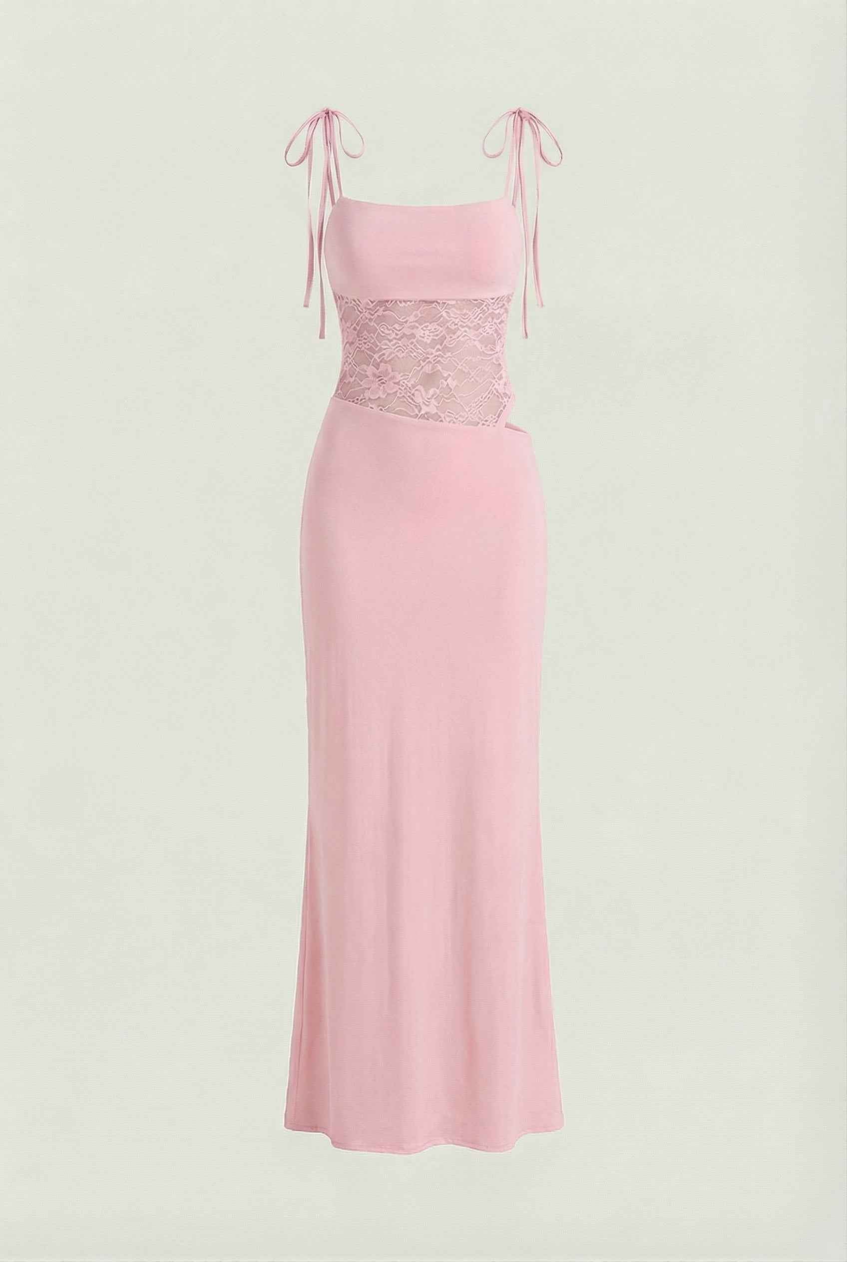 Luna | Lace Maxi Dress - ginlerie 0