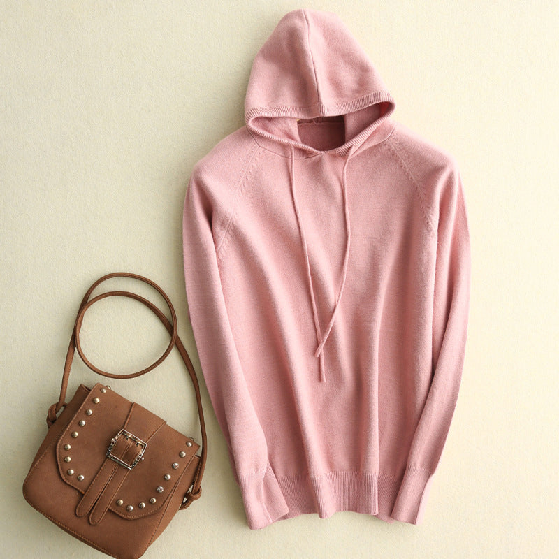 Luna | Lightweight Knit Hoodie - ginlerie 0