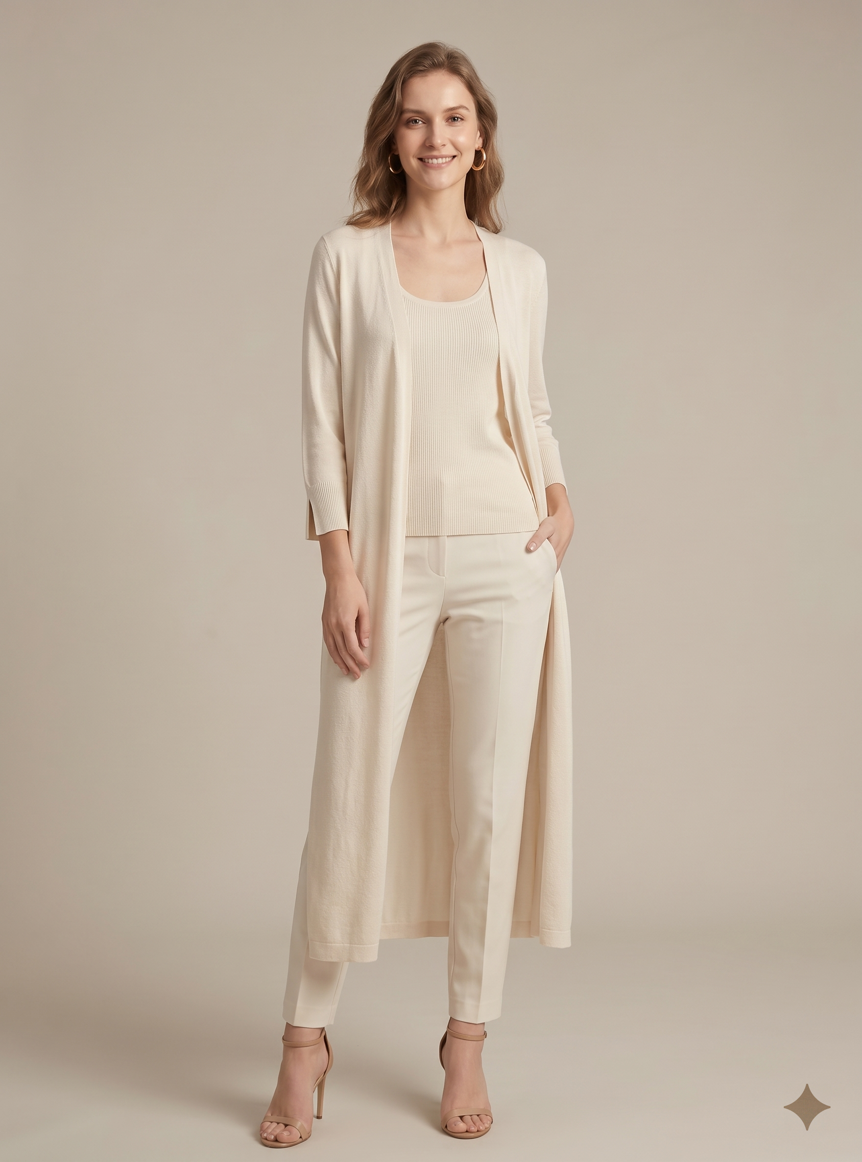 Luna | Long Cardigan Sweater - ginlerie 0