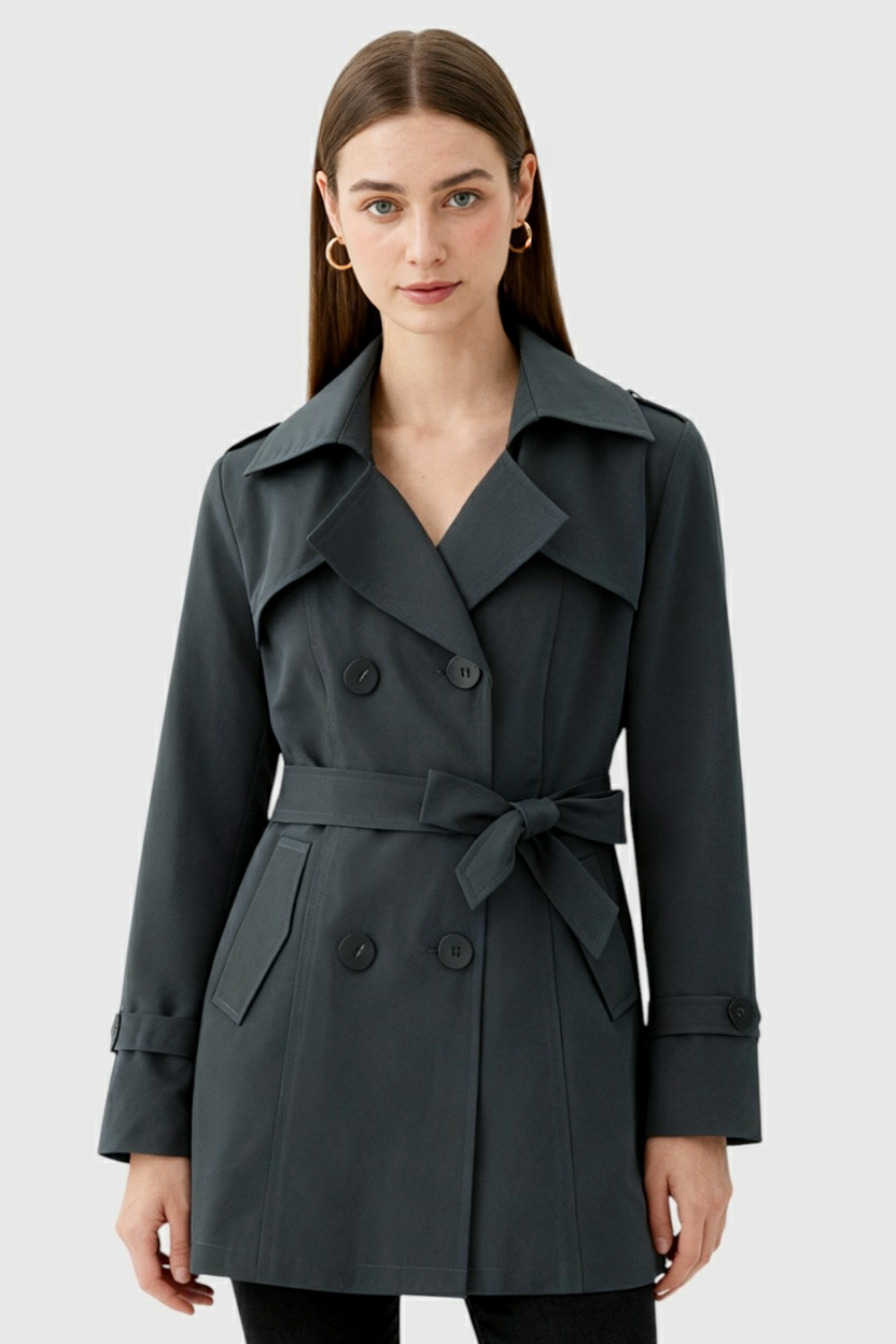 Luna | Mid-Length Trench Coat - ginlerie 1