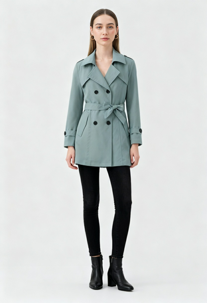 Luna | Mid-Length Trench Coat - ginlerie 2