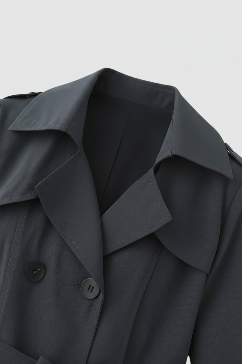 Luna | Mid-Length Trench Coat - ginlerie 5