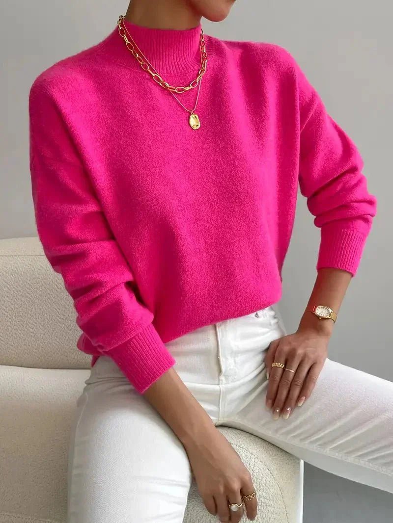 Luna | Mock Turtleneck Sweater - ginlerie 2