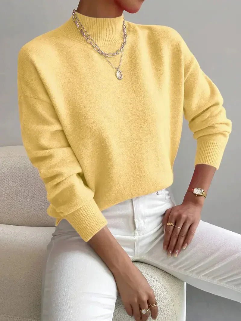 Luna | Mock Turtleneck Sweater - ginlerie 3