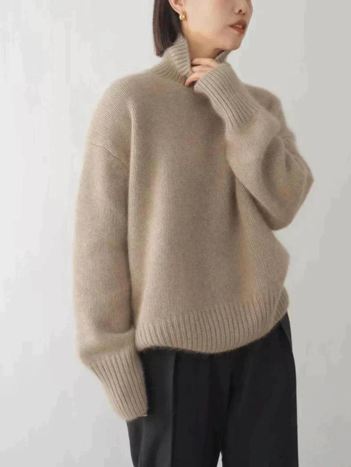 Luna | Oversized Knit Sweater - ginlerie 3