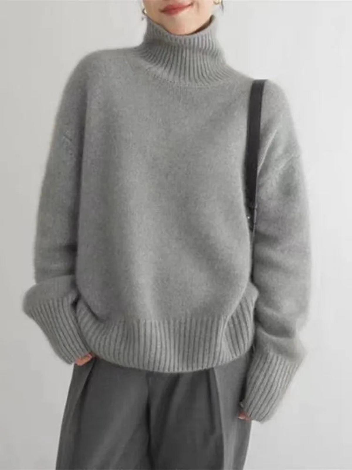 Luna | Oversized Knit Sweater - ginlerie 4