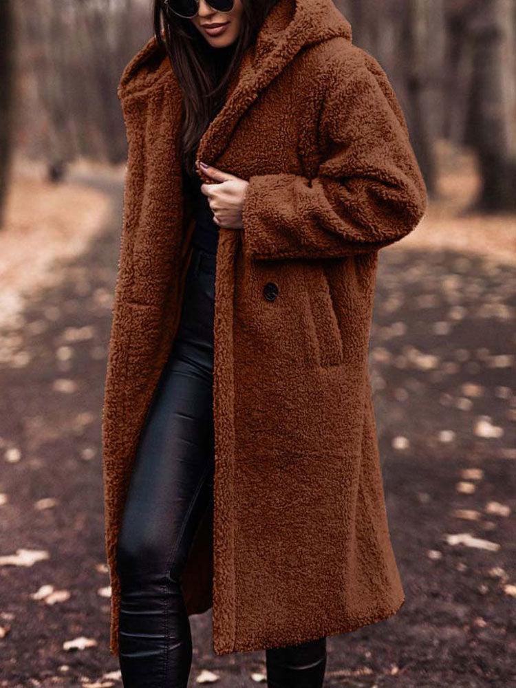 Luna | Oversized Teddy Fleece Overcoat - ginlerie 1