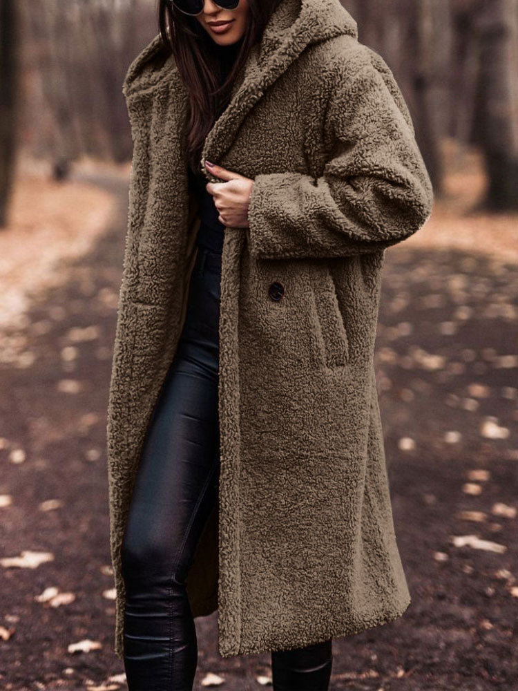 Luna | Oversized Teddy Fleece Overcoat - ginlerie 10