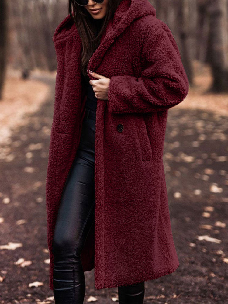 Luna | Oversized Teddy Fleece Overcoat - ginlerie 2