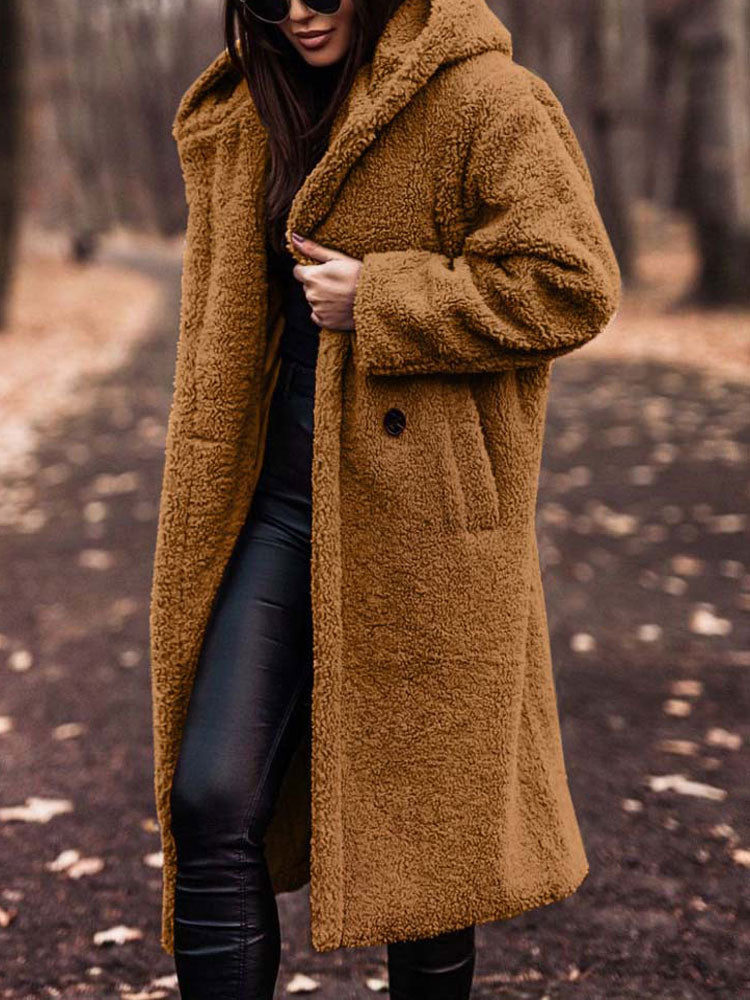 Luna | Oversized Teddy Fleece Overcoat - ginlerie 3