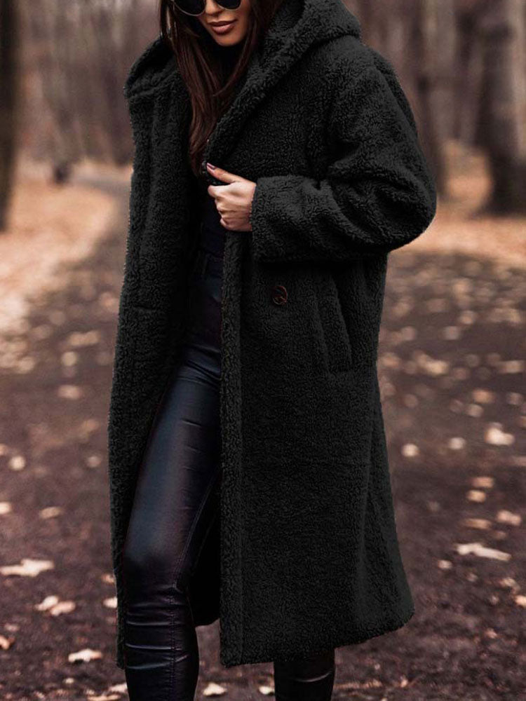 Luna | Oversized Teddy Fleece Overcoat - ginlerie 4