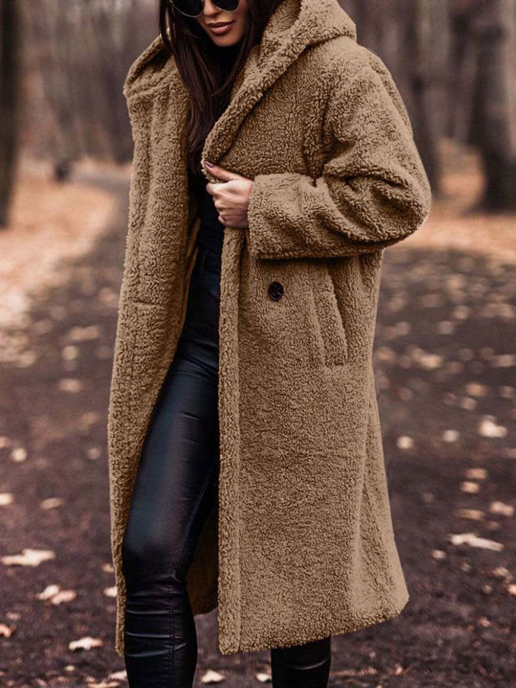 Luna | Oversized Teddy Fleece Overcoat - ginlerie 6