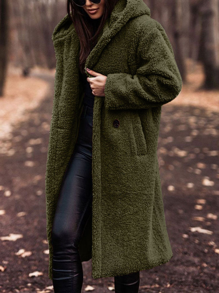 Luna | Oversized Teddy Fleece Overcoat - ginlerie 7